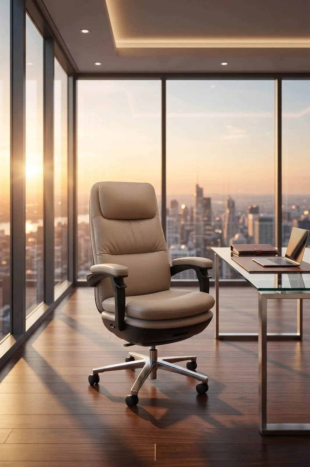 Beige Ergonomic Chair